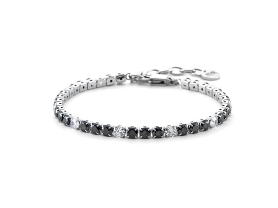 Bracciale 4US: Cesare Paciotti San Valentino 24 in Acciaio Zircone 4UBR6353 - 4UBR6353